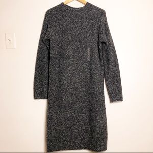 Uniqlo grey long sleeve midi sweater dress size M